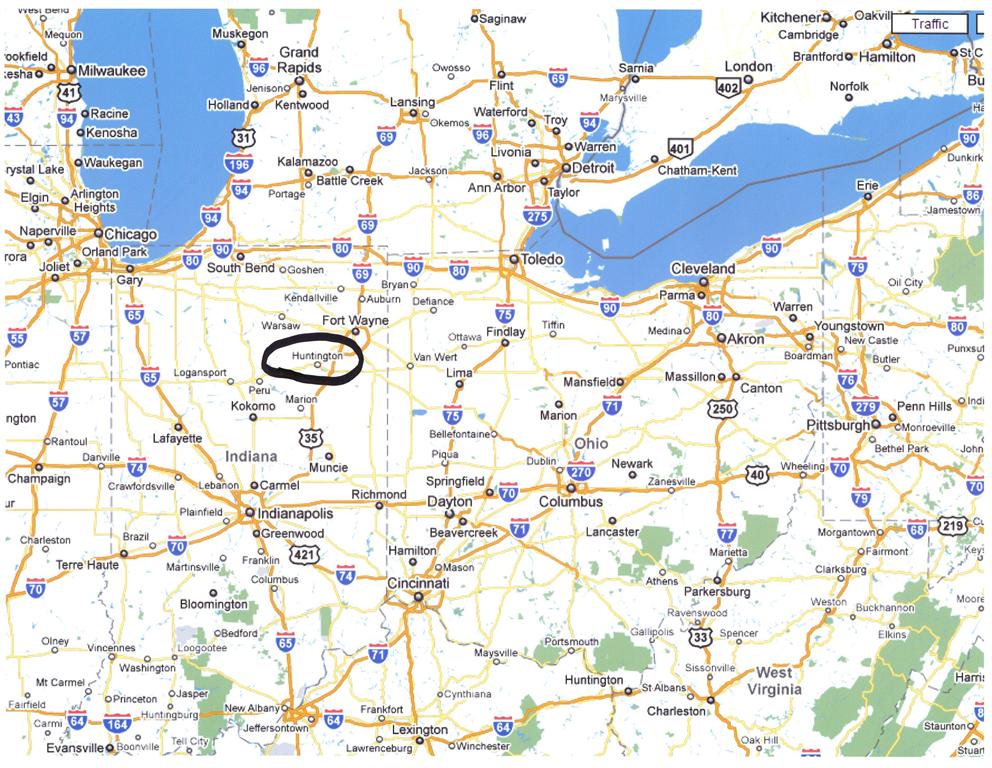 Map Room Huntington County United Economic Development Corporation